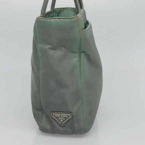 PRADA Hand Bag Nylon Green Auth bs23688 - Picture 3 of 16